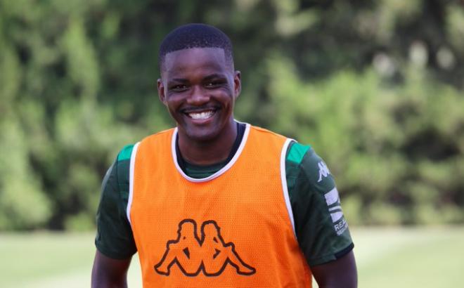 William Carvalho, durante un primer entrenamiento esta pretemporada con el Betis (Foto: RBB).