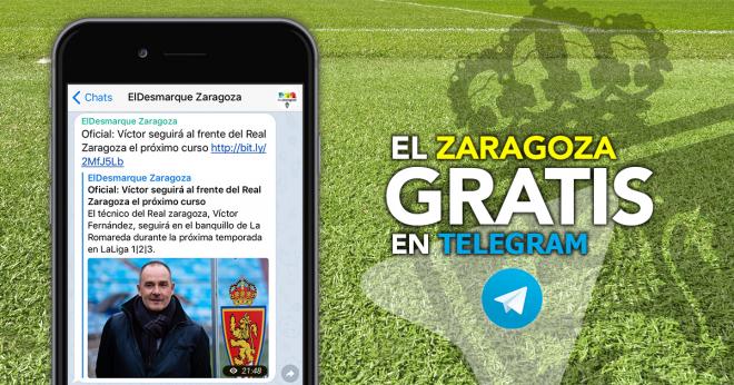 ElDesmarque te envía lo mejor del Zaragoza gratis por Telegram.