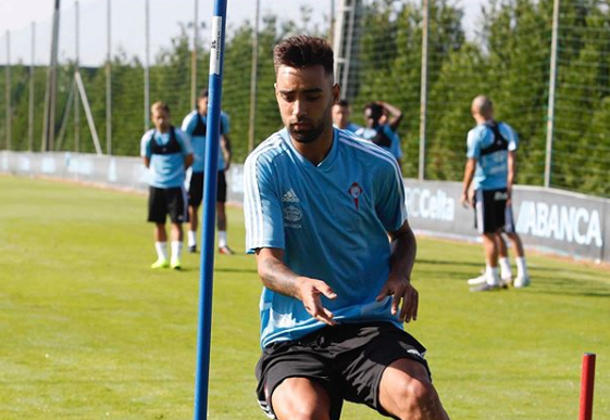 Brais Méndez entrenándose en Baltar (Foto: Instagram).