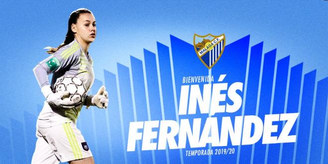 Inés Fernández, nueva portera blanquiazul (Foto: Málaga CF Femenino).