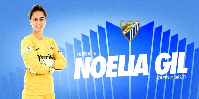 Noelia Gil, nueva portera blanquiazul (Foto: Málaga CF Femenino).