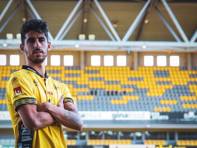 Imagen de la presentación de Álex Portillo con el IF Elfsborg.