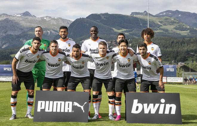 El primer amistoso del Valencia en pretemporada fue contra el Mónaco en Suiza (Foto: Valencia CF).
