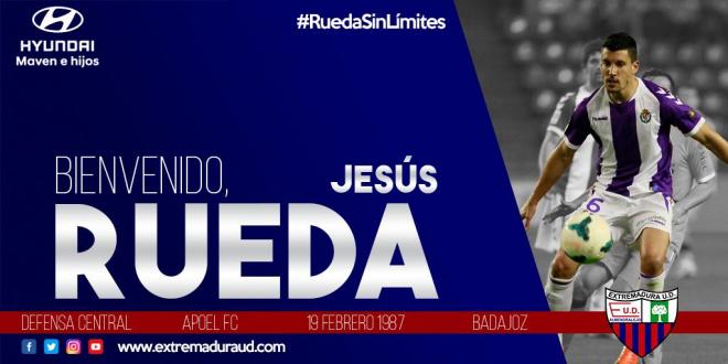 Jesús Rueda, nuevo jugador de Extremadura UD para la próxima temporada 2019/2020.
