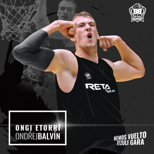El pívot checo Ondrej Balvin jugará con el Bilbao Basket en Europa.