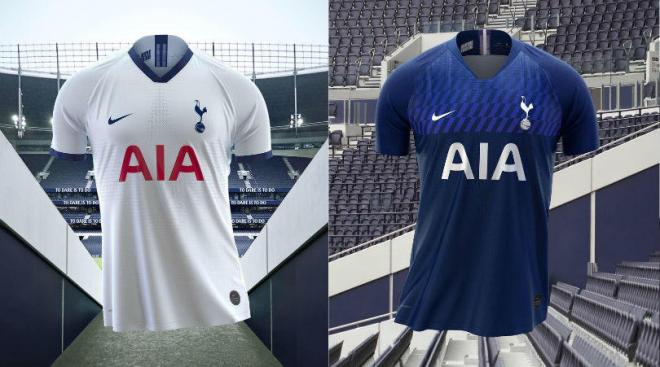 Las camisetas local y visitante del Tottenham Hotspur para la campaña 2019/20.