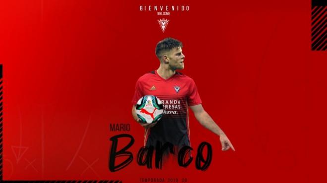 Mario Barco es nuevo jugador del Mirandés (Foto:CDM).