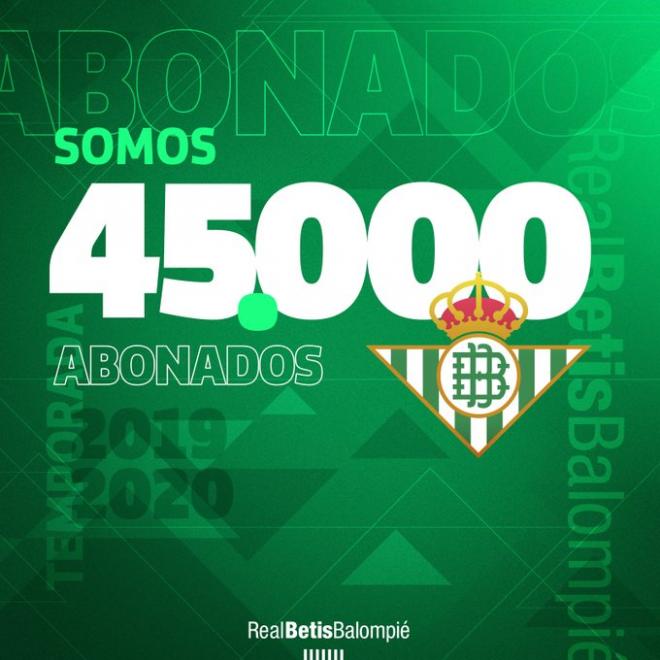 Abonados del Real Betis.