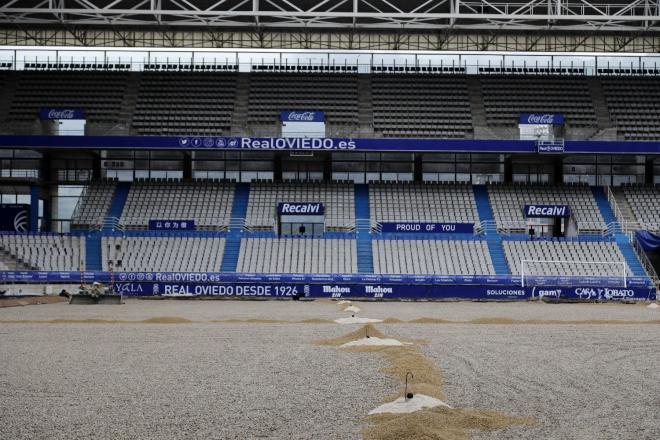 Obras en el Carlos Tartiere (Foto:Real Oviedo).