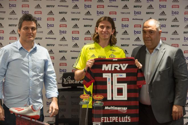 Presentación de Filipe como jugador del Flamengo (Foto: Alexandre Vidal/Flamengo).