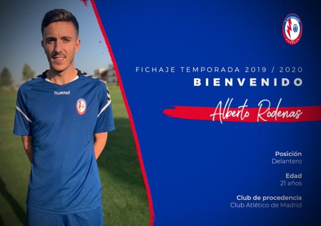 Alberto Ródenas ficha por el Rayo Majadahonda. (@RMajadahonda)