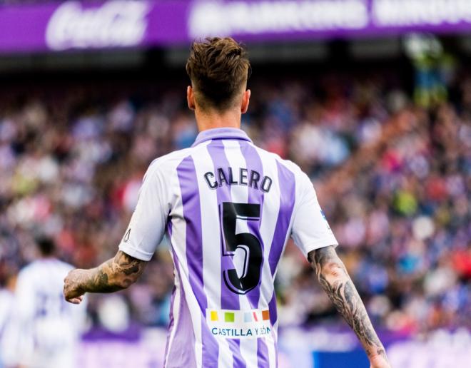 Fernando Calero, en un partido de la pasada temporada (Foto:RealValladolid.es).