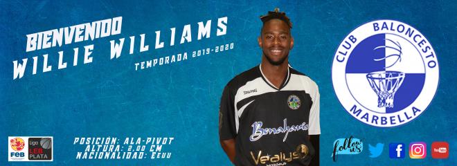 Willie Williams III, nuevo fichaje azulón para la LEB Plata (Foto: CB Marbella).