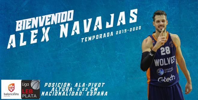 así ha anunciado e lCB marbella la llegada de Álex Navajas.