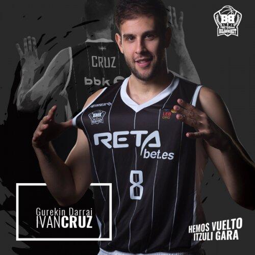 El ala-pívot Iván Cruz continuará una temporada más en el RETAbet Bilbao Basket.