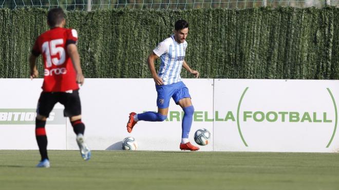 Juankar, ante el Mallorca (Foto: Málaga CF).