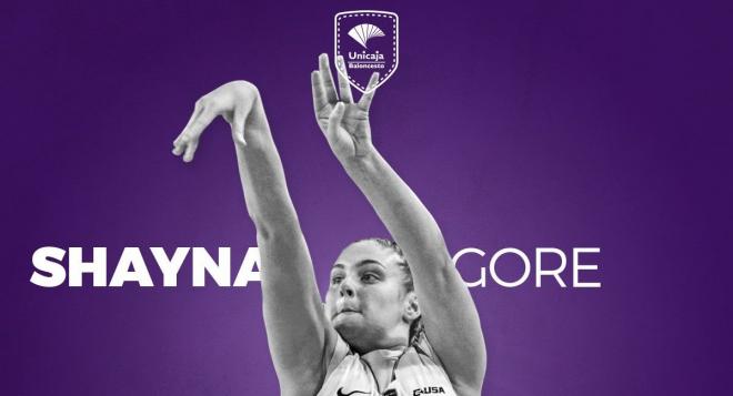 Shayna Gore, nueva jugadora del Unicaja Femenino.
