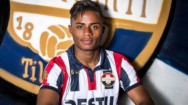 Diego Palacios, con el Willem II.