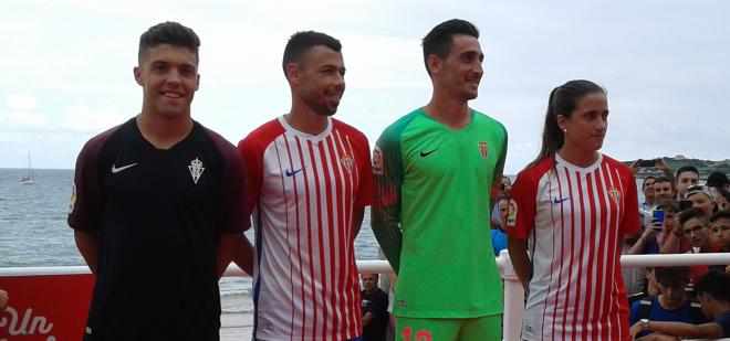 Primera equipación del Sporting para la temporada 2019/2020.