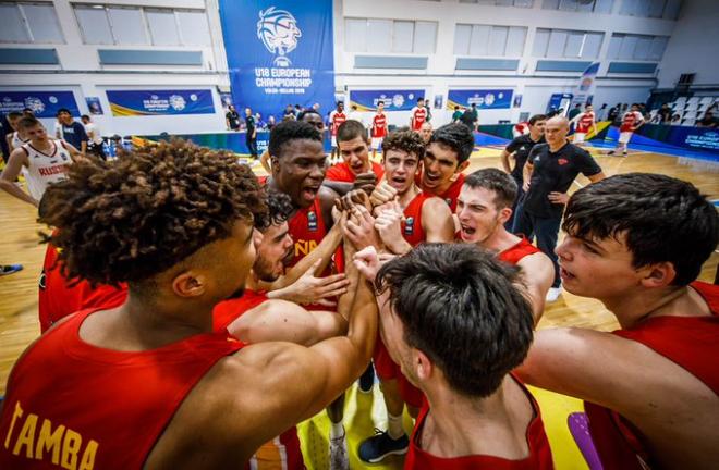 España sub 18 de baloncesto.