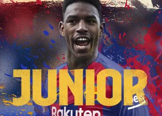 El Barcelona hace oficial el fichaje de Junior.