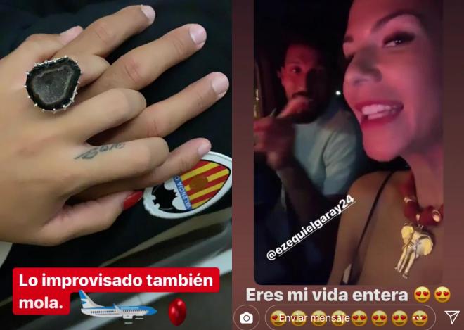 Ezequiel Garay y Tamara Gorro, muestran en sus respectivas cuentas de Instagram su escapada romántica.