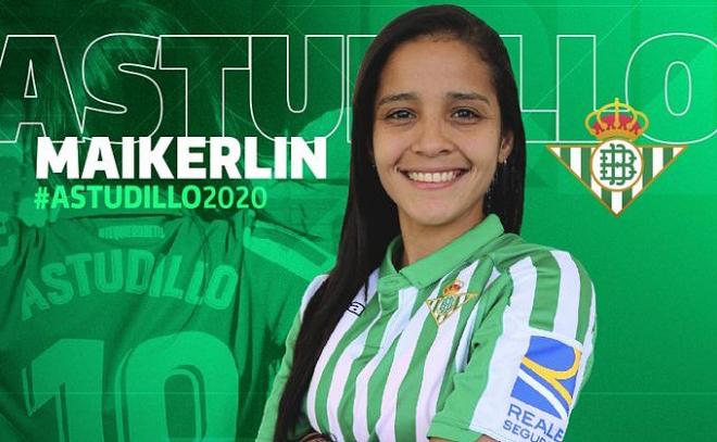 Maikerlin Astudillo, nueva jugadora del Betis Féminas (foto: RBB).