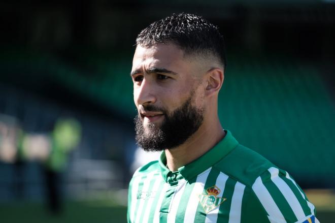 Nabil Fekir, en su presentación con el Betis.