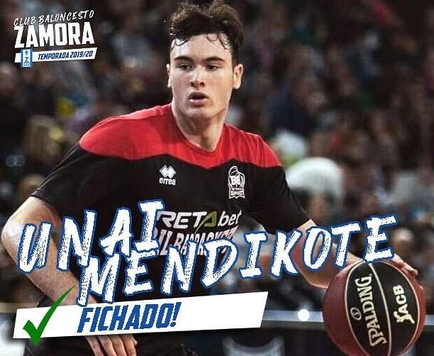 Unai Mendikote jugará en LEB Plata con el CB Zamora.