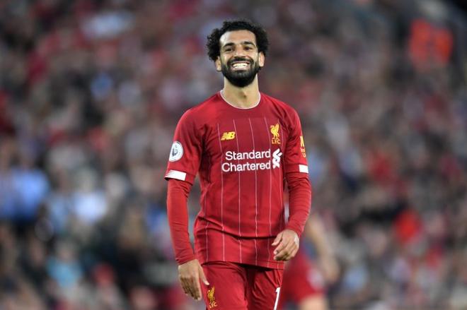 Salah, en el debut del Liverpool en la Premier League 2019/20.