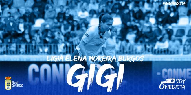 Gigi, nueva jugadora del Real Oviedo Femenino.