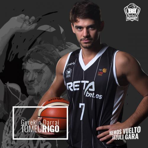 El escolta mallorquín Tomeu Rigo volverá a jugar la Liga Endesa (Foto. RETAbet Bilbao Basket).