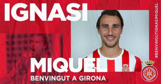 Miquel, nuevo jugador del Girona.
