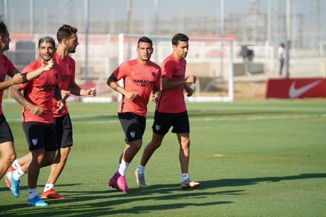 Rony Lopes en el entrenamiento del Sevilla (foto: Sevilla FC).