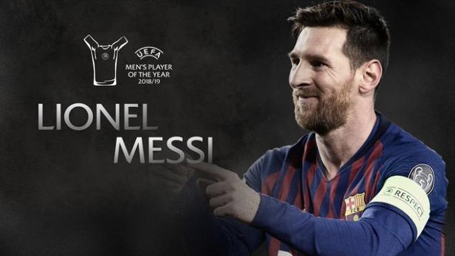 Leo Messi, nominado a jugador del año de la UEFA.