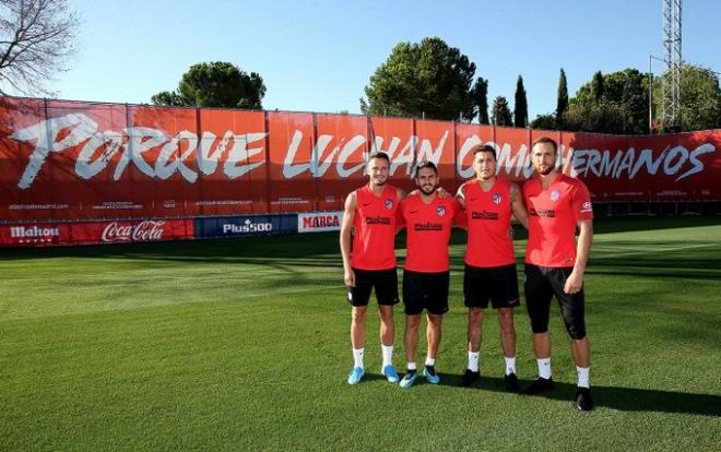 Saúl, Koke, Giménez y Oblak, nuevos capitanes del Atlético de Madrid (Foto: ATM).