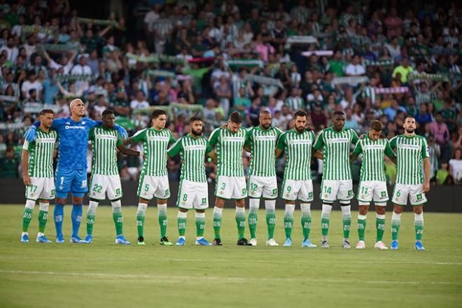 Once inicial del Betis ante el Valladolid. (Foto: Kiko Hurtado).