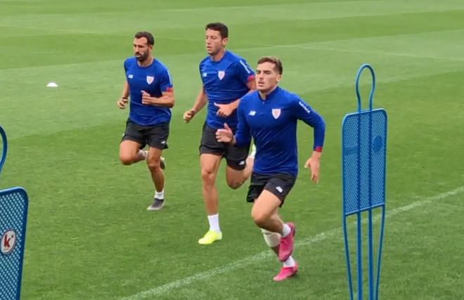 Córdoba, en el entrenamiento del Athletic.