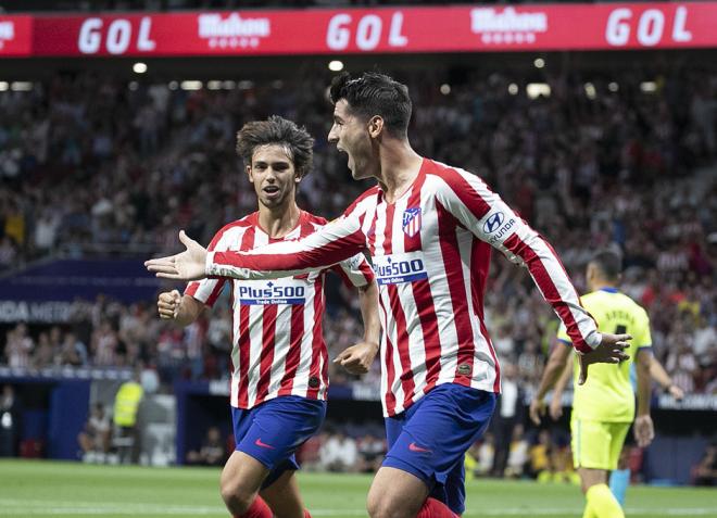 Morata y Joao Félix festejan el gol del Atlético de Madrid (Foto: ATM).