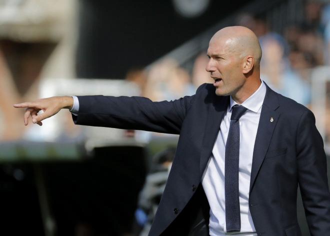 Zinedine Zidane, ante el Celta (Foto: EFE).