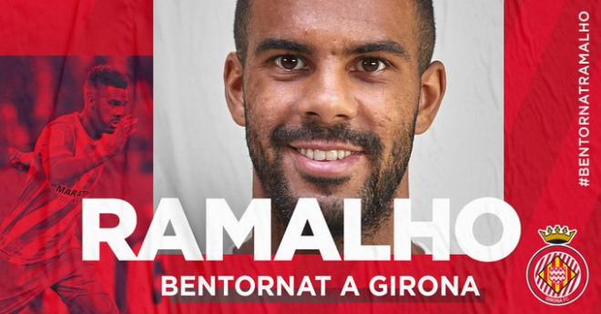 Jonás Ramalho ha firmado hasta 2022 con el Girona.