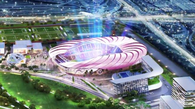 Proyección del nuevo estadio del Inter de Miami.