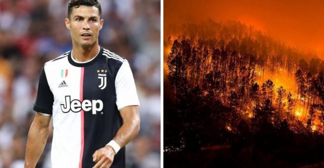 Cristiano Ronaldo pide controlar los incendios del Amazonas.