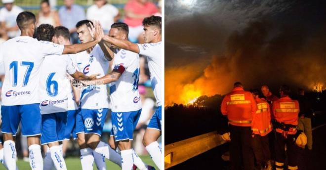 Los jugadores del Tenerife tendrán un detalle con Gran Canaria tras los incendios.