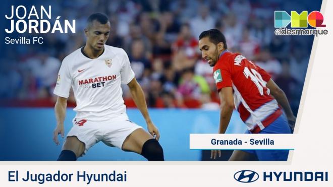Jordán, jugador Hyundai del Granada-Sevilla.
