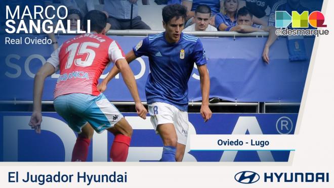 Marco Sangalli, Jugador Hyundai del Real Oviedo-Lugo.