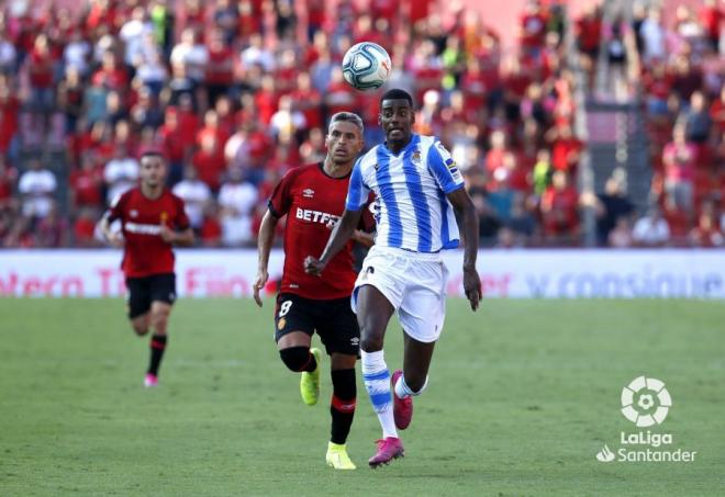 Alexander Isak, durante el Mallorca-Real Sociedad (Foto: LaLiga).