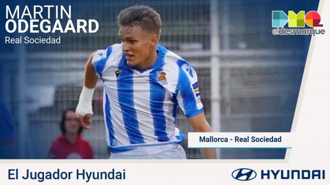 Martin Odegaard, Jugador Hyundai del Mallorca-Real Sociedad.