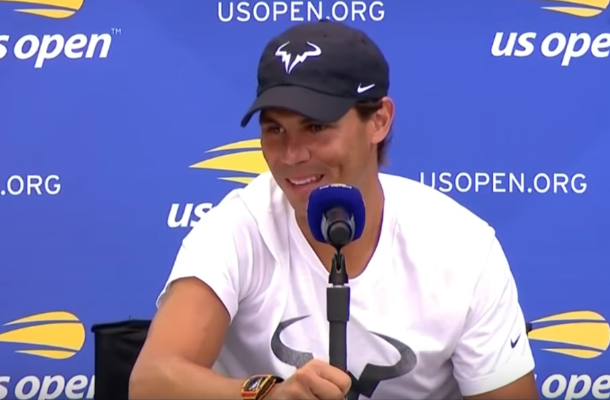 Rafa Nadal, durante una rueda de prensa en el US Open 2019.