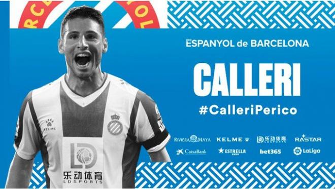 Calleri, delantero del Espanyol, novedad en la convocatoria.